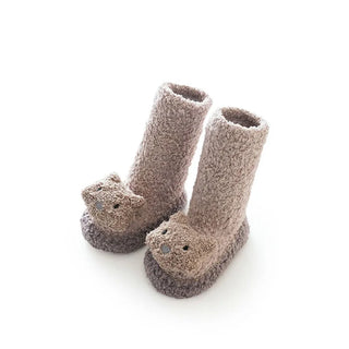 My Little Family - Animal anti slip socks - Dark grey / 0-6m