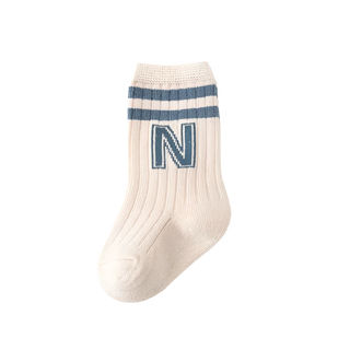 My Little Family - Newborn Socks - White blue / 0-1y