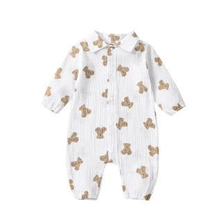 My Little Family - Long Sleeve Onesie - White / 0-3m