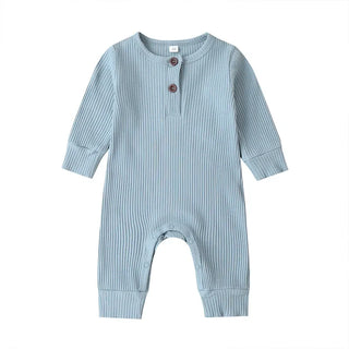 My Little Family - Long Sleeve Cotton Onesie - Blue / 0-3m