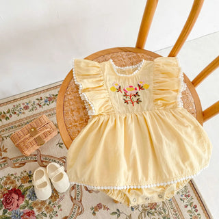 My Little Family - Yellow Summer Bodysuit Dress -