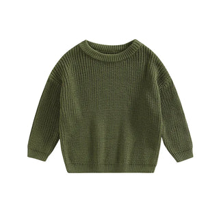 My Little Family - Knitted Autumn Pullover - Emerald Green / 3-6m