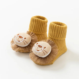 My Little Family - Cute Baby Socks - Yellow lion / S