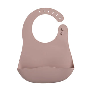 My Little Family - Premium Silicone Baby Bib - blush pink