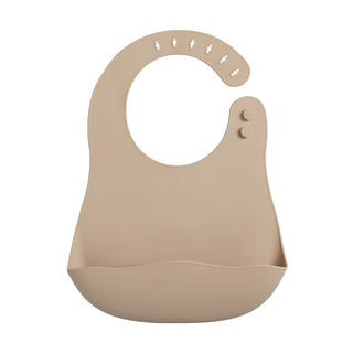 My Little Family - Premium Silicone Baby Bib - sandy