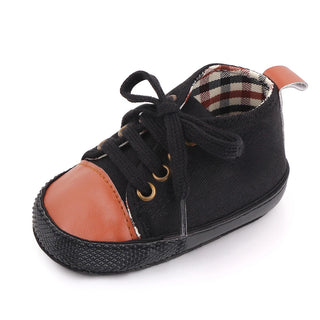 My Little Family - Baby sneakers - Brown Plaid / 0-6m