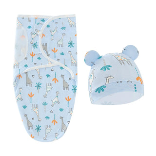 My Little Family - Organic Cotton Swaddle 0-6 months - Blue set