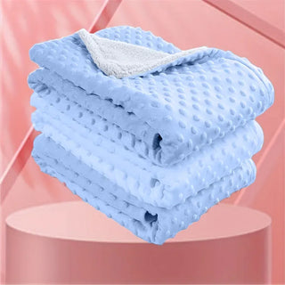 My Little Family - Baby Blanket - Blue