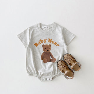 My Little Family - Animal Summer Onesie - Gray / 0-3m