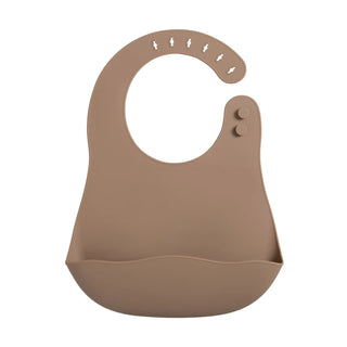 My Little Family - Premium Silicone Baby Bib - camel