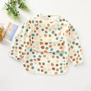 My Little Family - Long Sleeve Feeding Apron - Polka dot / S