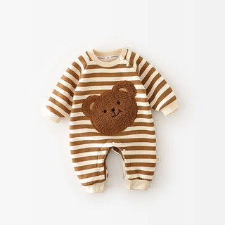 My Little Family - Soft Teddy Onesie - Brown / 3-6m