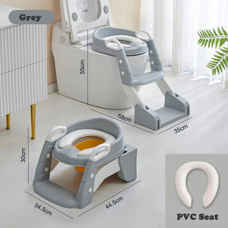 My Little Family - StepEase Potty - Grey PVC seat