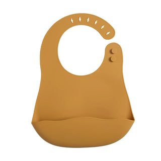 My Little Family - Premium Silicone Baby Bib - mustard yellow