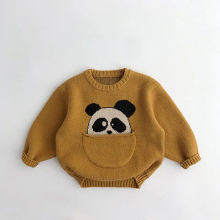 My Little Family - Cotton Cartoon Pullover - Yellow / 12m