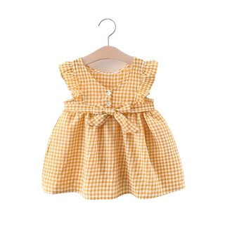 My Little Family - Sleeveless Summer Dress - Yellow / 6-9m