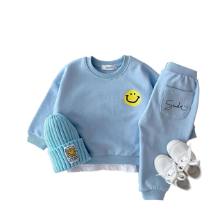 My Little Family - Smiley Fall Set - Blue / 6-12m