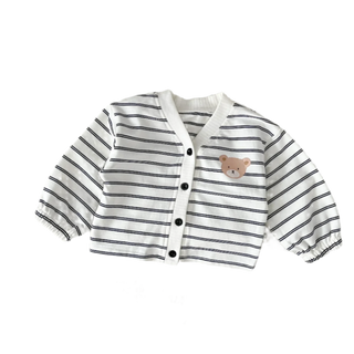 My Little Family - Striped Bear Cardigan -