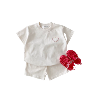 My Little Family - Summer hearts set - White / 6-12m