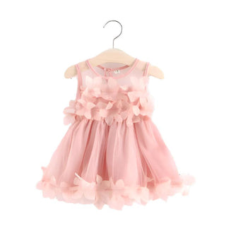 My Little Family - Summer Mesh Dress - Pink / 6-9m