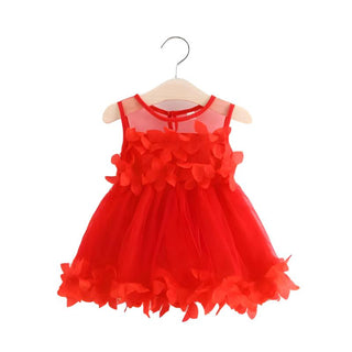 My Little Family - Summer Mesh Dress - Red / 6-9m