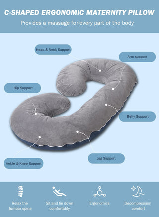 My Little Family - XXL C-Shaped Pregnancy Pillow -